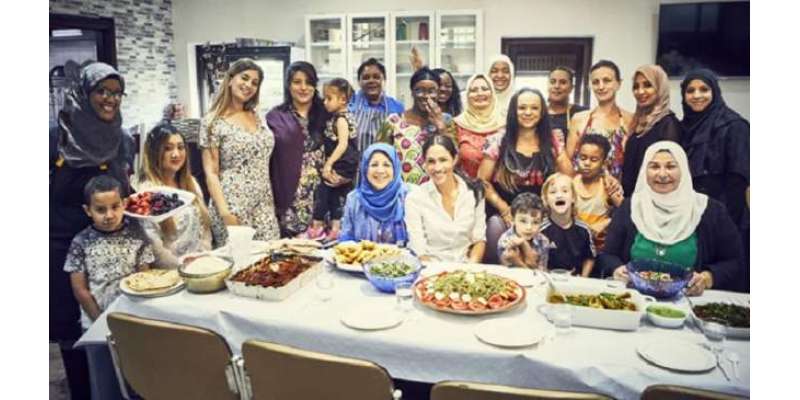 میگھن مارکل کا مسلم خواتین کے ساتھ مل کر کھانا،کھانوں کی ترکیبوں سے ..