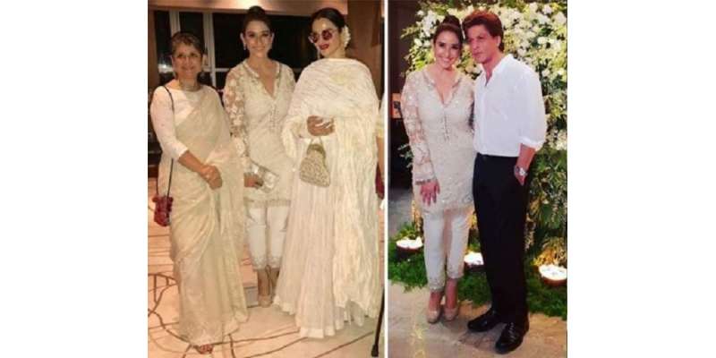 شاہ رخ خان، ریکھا اور دیگر فلمی شخصیات کی منیشا کوئرالہ کی سالگرہ میں ..