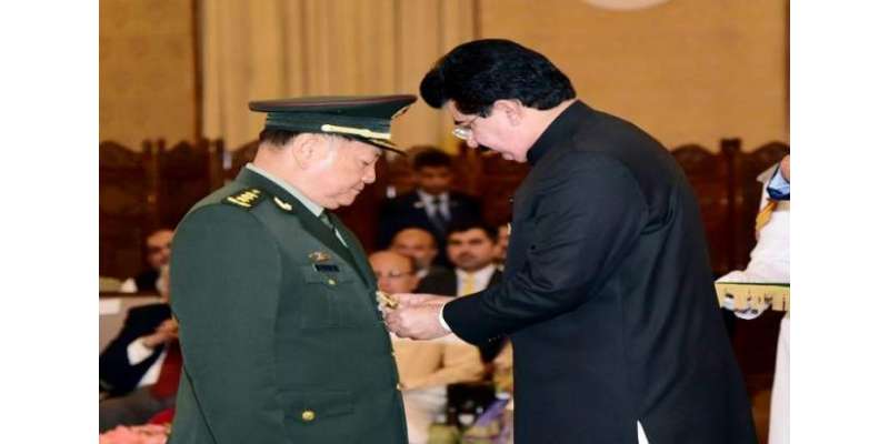 پاکستان نے چینی سینٹرل ملٹری کمیشن کو نشان امتیاز ملٹری عطاء کر دیا