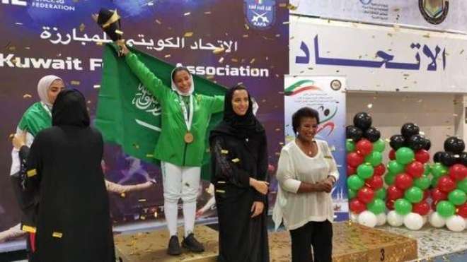 کھیلوں کے علاقائی مقابلے میں سعودی خاتون کھلاڑی نے گولڈ میڈل جیت لیا