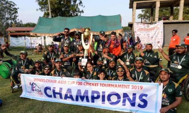 پاکستانی ٹیم نے وہیل چیئر ٹی ٹونٹی ایشیا کپ کرکٹ ٹورنامنٹ کا ٹائٹل جیت لیا