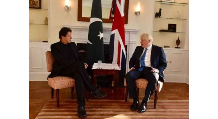 وزیراعظم عمرا ن خان سے برطانوی ہم منصب بورس جانسن سے ملاقات