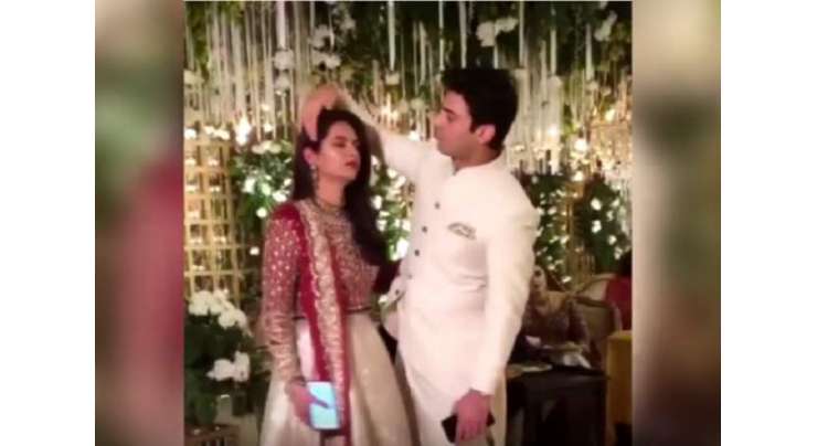 فواد خان کی اپنی بیوی کے بالوں کو درست کر تے ہوئے ویڈیو وائرل