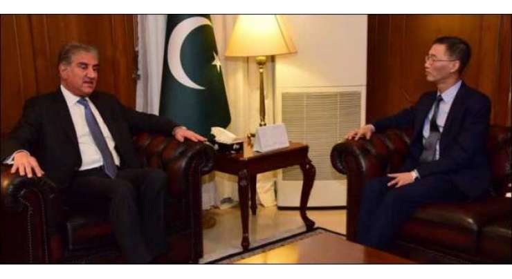 چینی سفیر کی وزیر خارجہ شاہ محمود قریشی کی ملاقات ،