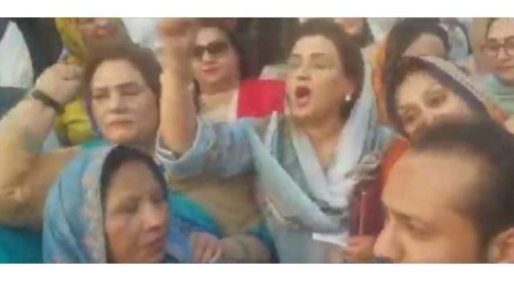 ن لیگ کی خاتون رکن پنجاب اسمبلی نے حمزہ شہباز شہباز کی موجودگی میں ’گو نواز گو‘ کا نعرہ لگا دیا