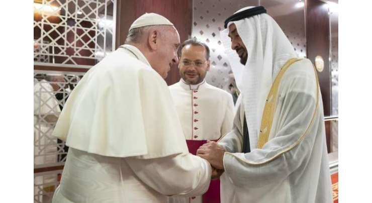 عیسائیوں کے روحانی پیشوا پوپ فرانسس متحدہ عرب امارات پہنچ گئے