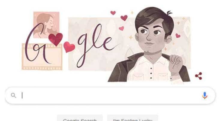 چاکلیٹی ہیرووحید مراد کی سالگرہ‘ گوگل ڈوڈل کا خراج تحسین