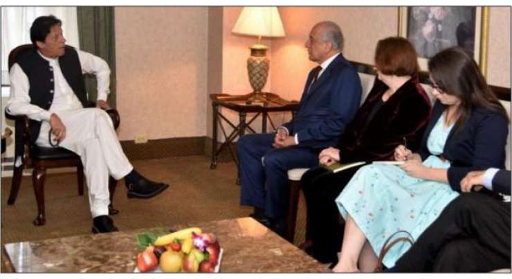 وزیراعظم عمران خان سے امریکی نمائندہ خصوصی زلمے خلیل زاد کی ملاقات
