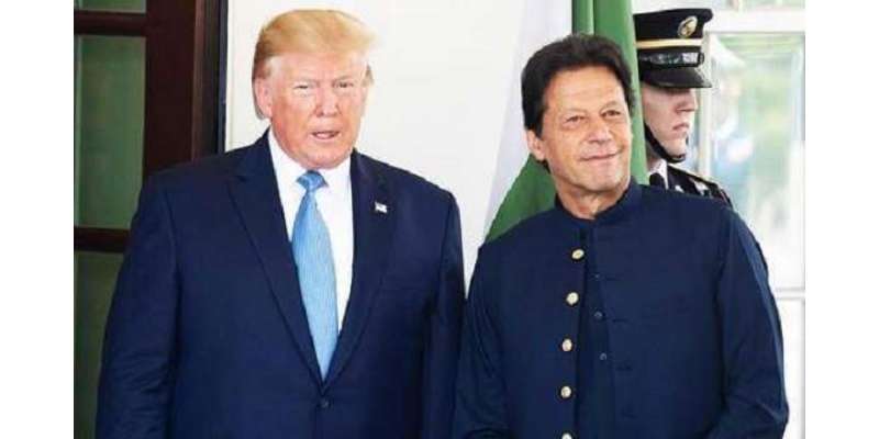 وزیراعظم عمران خان اور امریکی صدر ڈونلڈ ٹرمپ کی وائٹ ہائوس میں چہل ..