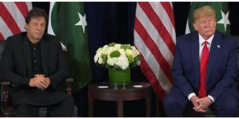 امریکی صدر ڈونلڈ ٹرمپ اور وزیراعظم عمران خان کی میڈیا سے بات چیت