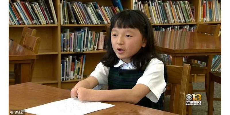 ہاتھوں کے بغیر پیدا ہونے والی 10 سالہ لڑکی نے لکھائی کا مقابلہ جیت لیا