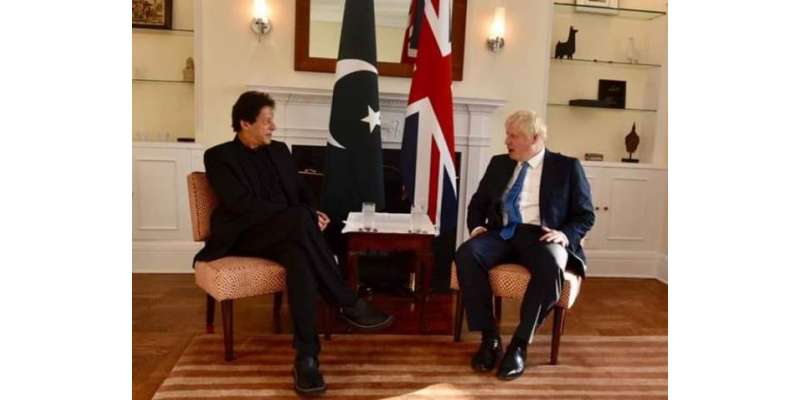وزیراعظم عمرا ن خان سے برطانوی ہم منصب بورس جانسن سے ملاقات