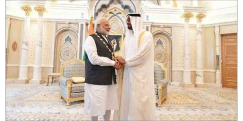 بھارتی وزیراعظم نریندر مودی کو متحدہ عرب امارات میں اعلیٰ ترین سول ..