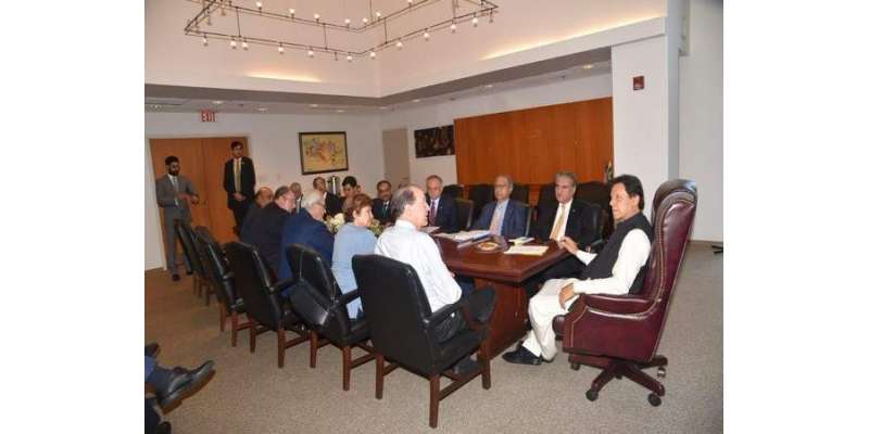 وزیراعظم عمران خان سے واشنگٹن میں ورلڈ بینک کے صدر ڈیوڈ ملپاس کی ملاقات