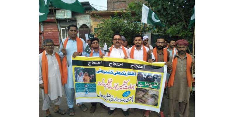 ظفروال : مقبوضہ کشمیر پر ہندوستان کے ظلم و ستم کے خلاف ہندو برادری نے ..