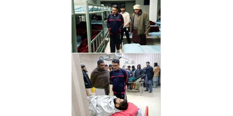 ڈپٹی کمشنر جہلم محمدکاشدید سردی اور دھند میں ڈی ایچ کیو ہسپتال کا رات ..
