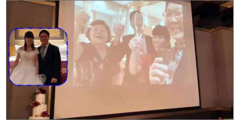 مہمانوں کو کورونا کا خوف: چینی جوڑے کی اپنی ہی شادی میں ویڈیو لنک سے ..