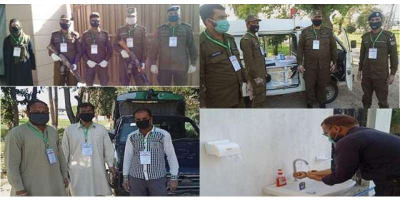 ڈسٹرکٹ پولیس لائنز جہلم میں کرونا وائرس سے بچاؤ کیلئے حفاظتی انتظامات ..