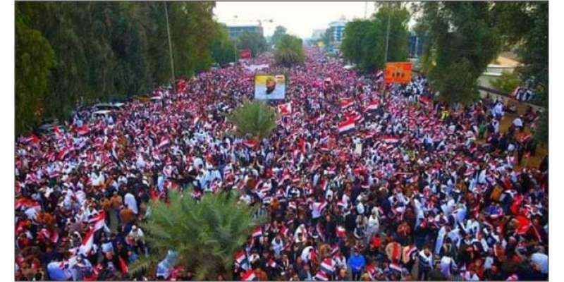 عراق کے شہر بصرہ میں احتجاج کو پرامن رکھنے کے لیے فوج سڑکوں پرآگئی