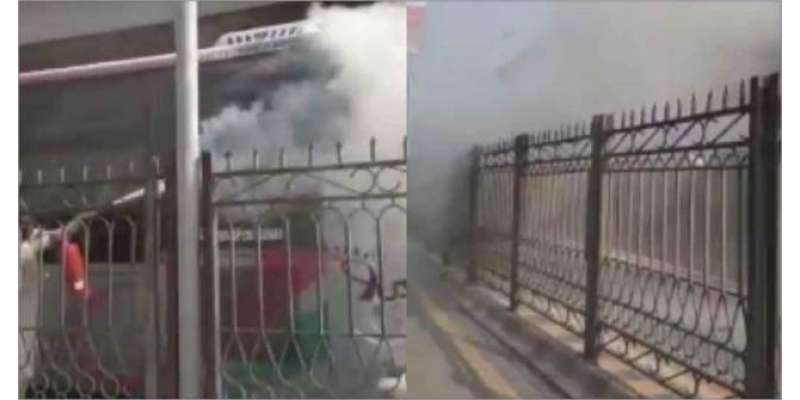 پشاور کی بی آر ٹی بس سروس میں آتشزدگی کا ایک اور واقعہ