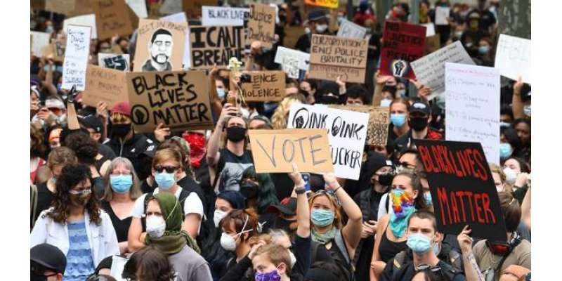 امریکا ، سیاہ فام جارج فلائیڈ کی ہلاکت کے خلاف مظاہرے جاری