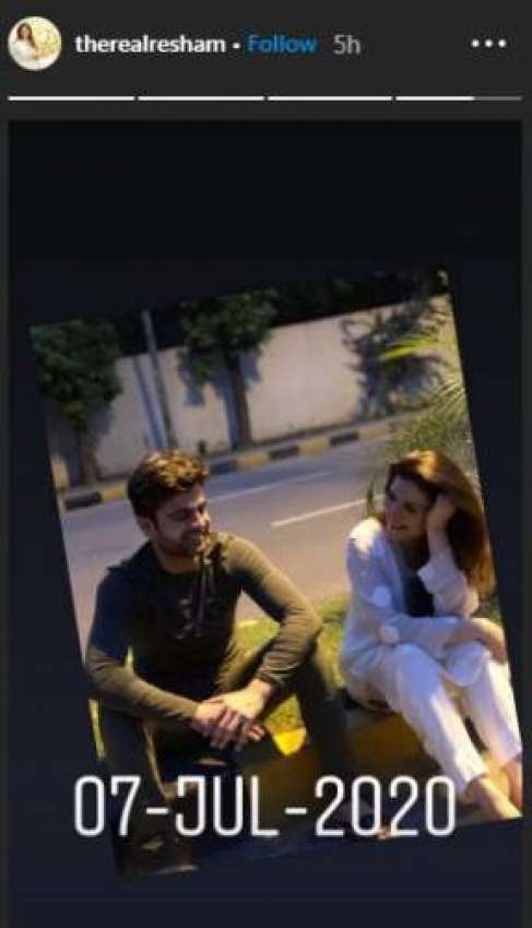 اداکارہ ریشم اور احمد شہزاد