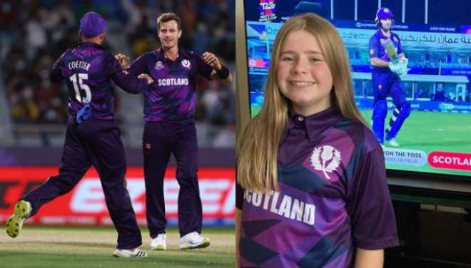 سکاٹ لینڈ کی ٹیم کی کٹ بنانے والی 12 سالہ لڑکی کی تصاویر وائرل