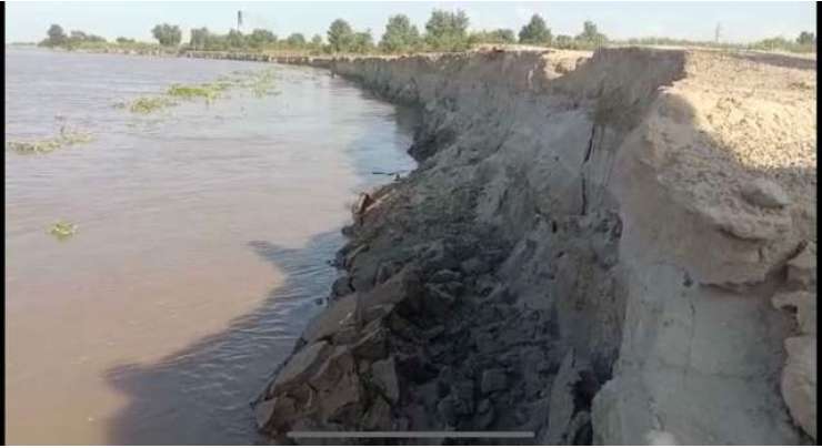 دریائے ستلج میں پانی کی سطح مزید بلند ہونے لگی دریا کے پیٹ میں کھڑی فصلوں تباہ اور آبادیوں کو نقصان کا اندیشہ  پیدا ہو گیا ہے