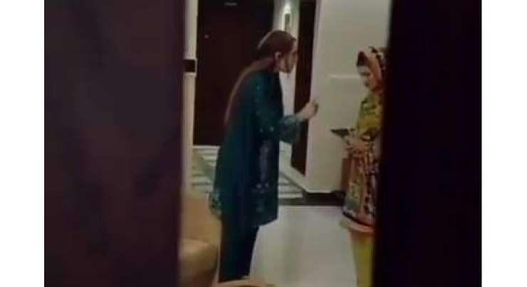 اداکارہ نادیہ حسین کی ملازمہ کو جھاڑ پلانے کی ویڈیو سوشل میڈیا پر وائرل