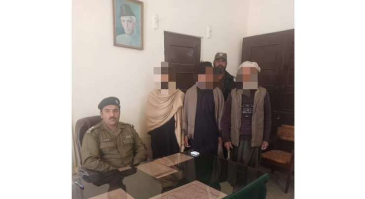ڈسٹرکٹ پولیس آفیسر جہلم کے حکم پر پولیس کی کاروائی، کیٹگری اے کے تین اشتہاری ملزمان گرفتار