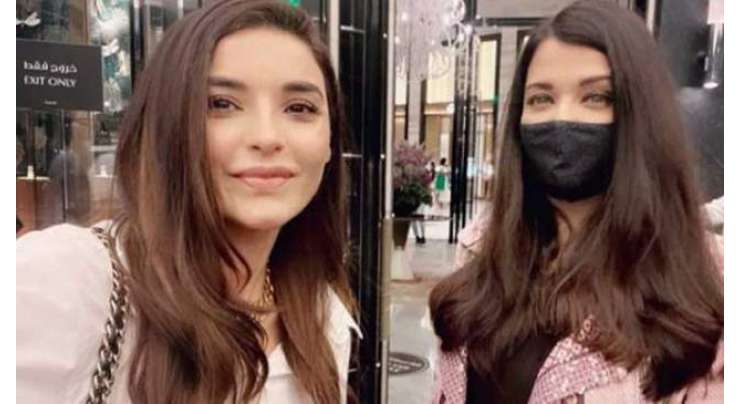 ایشوریا رائے سے اداکارہ سعدیہ خان کی دبئی میں اچانک ملاقات