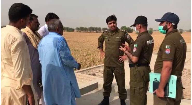ڈسٹرکٹ پولیس آفیسر وہاڑی امیر عبداللّہ خان نیازی نے امین پور کرمپور کا وزٹ کیا
