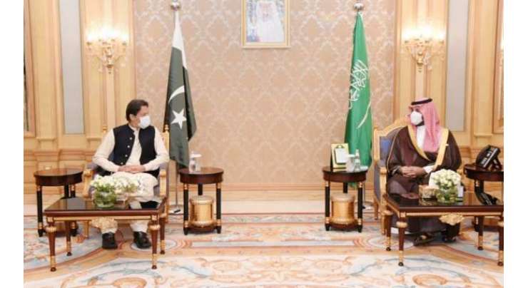وزیراعظم عمران خان اور سعودی ولی عہد کے درمیان ملاقات