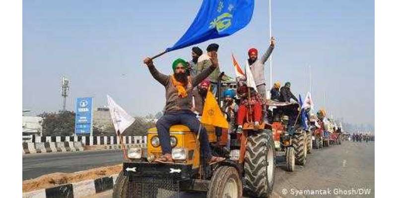 بھارتی یوم جمہوریہ: لال قلعے پر کسانوں کا پرچم