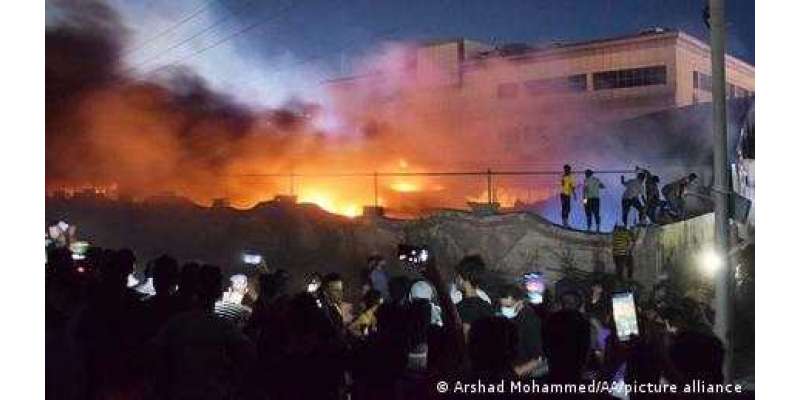 عراقی ہسپتال کے کورونا وارڈ میں آتش زدگی، درجنوں ہلاک