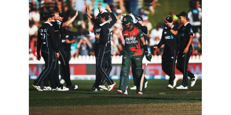 نیوزی لینڈ نے بنگلہ دیش کو تیسرے ون ڈے انٹرنیشنل میں 164رنز  سے شکست دے ..