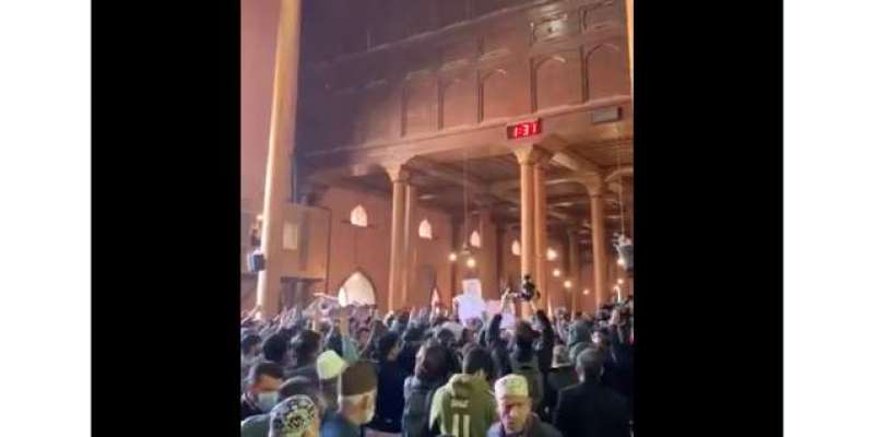 سرینگر کی جامع مسجد میں جیوے جیوے پاکستان کے نعرے بلند ہو گئے