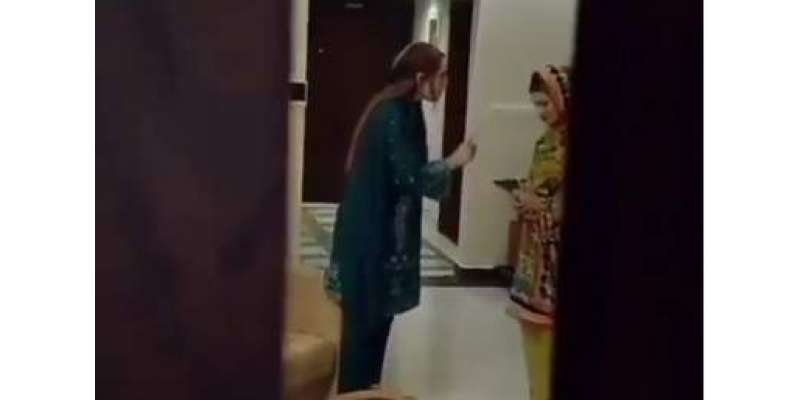 اداکارہ نادیہ حسین کی ملازمہ کو جھاڑ پلانے کی ویڈیو سوشل میڈیا پر وائرل