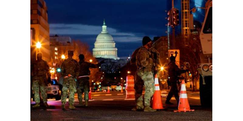 واشنگٹن ڈی سی فوجی چھاﺅنی کا منظر پیش کرنے لگا