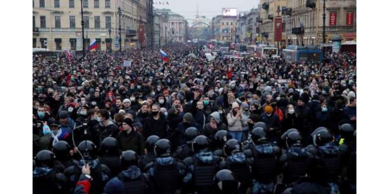 روس میں حکومت خلاف مظاہرے،جھڑپیں،سینکڑوں  افراد گرفتار