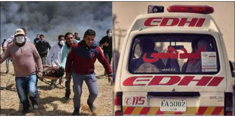 فلسطینیوں کی امداد کیلئے ایدھی ایمبولینسیں غزہ پہنچ گئیں