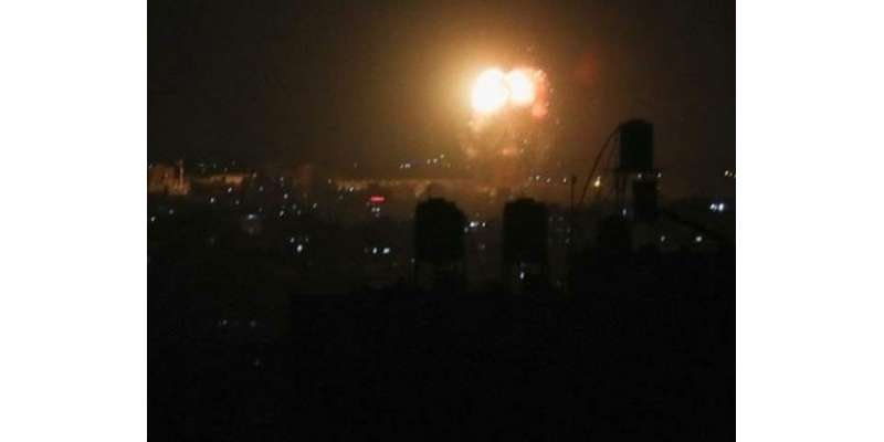 اسرائیلی لڑاکا طیاروں کا غزہ پٹی کے جنوبی حصے میں ایک فضائی حملہ
