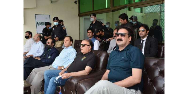 چیف جسٹس آزاد کشمیر کی کی کشمیر پریمئر لیگ کے میچ میں شرکت