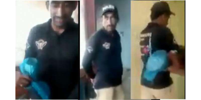 کراچی میں پولیس اہلکار کی دکان سے قیمتی سامان لوٹنے کی ویڈیو سامنے ..