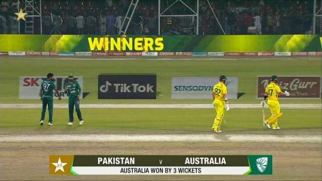 آسٹریلیا نے واحد ٹی ٹونٹی مقابلے میں پاکستان کو ہرا دیا