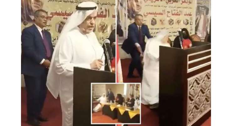 معروف سعودی تاجر تقریر کرتے ہوئے اچانک انتقال کرگئے‘ ویڈیو وائرل