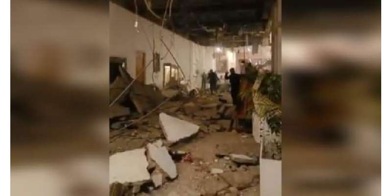 کراچی میں 5 اسٹار ہوٹل کی چھت کا حصہ گر گیا