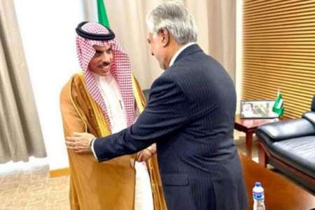 سعودی وزیر خارجہ کی اسحاق ڈار سے ملاقات