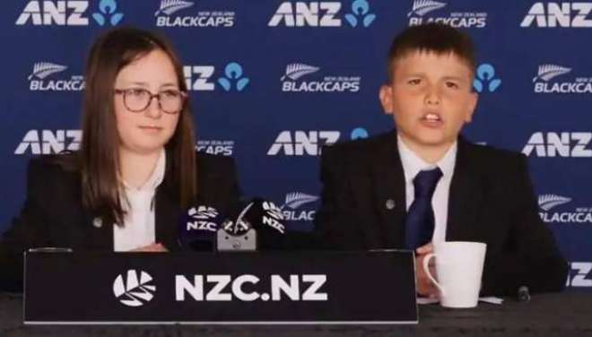 نیوزی لینڈ بورڈ نے اسکواڈ کا اعلان دو ننھے بچوں سے کروایا