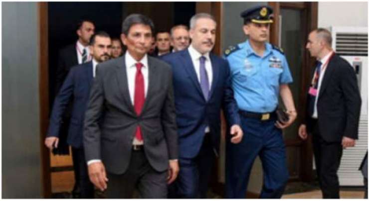 ترکی کے وزیر خارجہ ہاکان فیدان پاکستان کے دو روزہ سرکاری دورے پر اتوار کو اسلام آباد پہنچ گئے